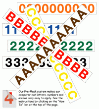 10-601 (1-inch Tall Lettering)